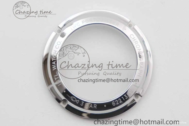 MIROTIME 0120 FastDry Portugieser Chronograph IW371615 ZF Best Edition Green Dial on SS Bracelet A7750 (Slim Movement) 7038